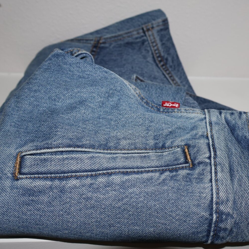 Levi’s Premium Shrunken 90s Western Denim Jacket Indigo NWT XS - Picture 4 of 11